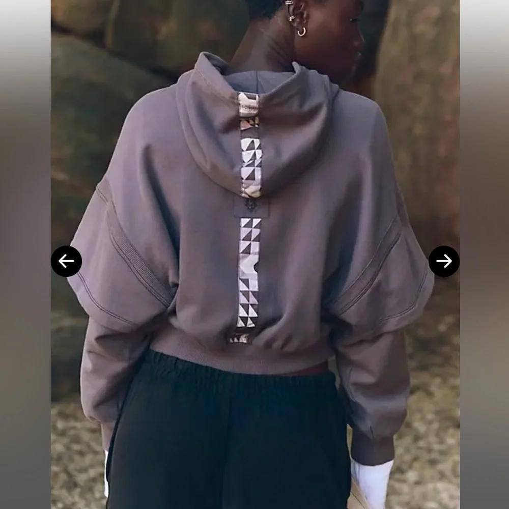 Free People SNOW FLOW HOODIE NWT size Large color driftwood - Picture 3 of 12